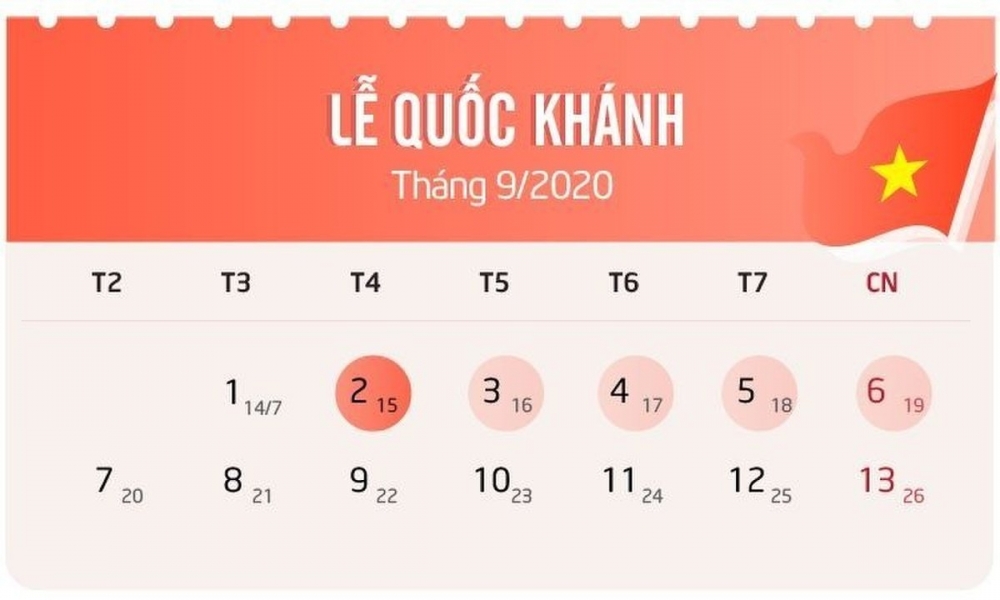 Viec Co Lá»‹ch Nghá»‰ Lá»… Quá»'c Khanh 02 09 2020